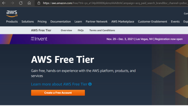 AWS Start Page